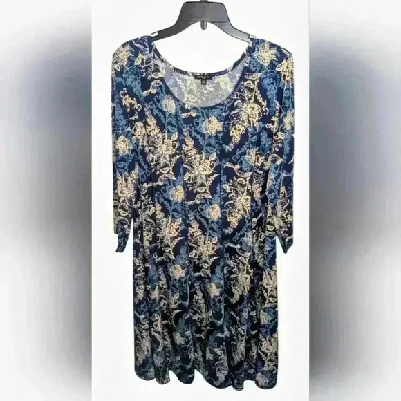 Sami & Jo Dresses & Skirts - Sami & Jo 2X Blue Paisley Dress